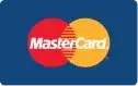 The MasterCard logo features overlapping red and yellow circles against a blue backdrop, reminiscent of the seamless efficiency one expects from managed web hosting.