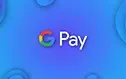 The Google Pay logo on a blue background with circular patterns evokes a seamless digital experience, much like managed web hosting services.