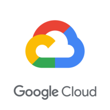 The Google Cloud logo showcases a multicolored cloud with the text "Google Cloud" below, symbolizing reliable web hosting solutions.